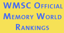 Theofficial world rankings for the mind sport of memory worldwide